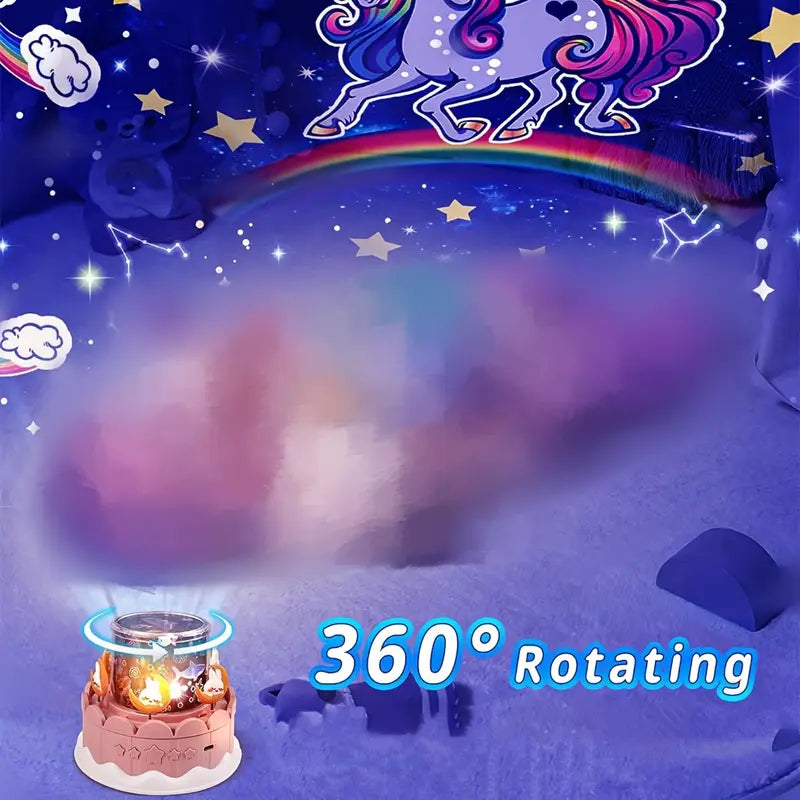 Starry Sky Projector Night Light for Bedroom with Dimmable Carousel LED Lamp, Modern USB-Powered Countertop Nightlight with 21 Pattern Sets, Dreamy Bedroom Decor Accessory Ideal for Birthday, Easter, Valentine's Day Gifts