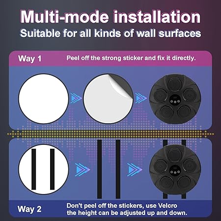 Music Boxing Machine Wall Mounted Smart Bluetooth Boxing Equipment for Boxing Enthusiasts